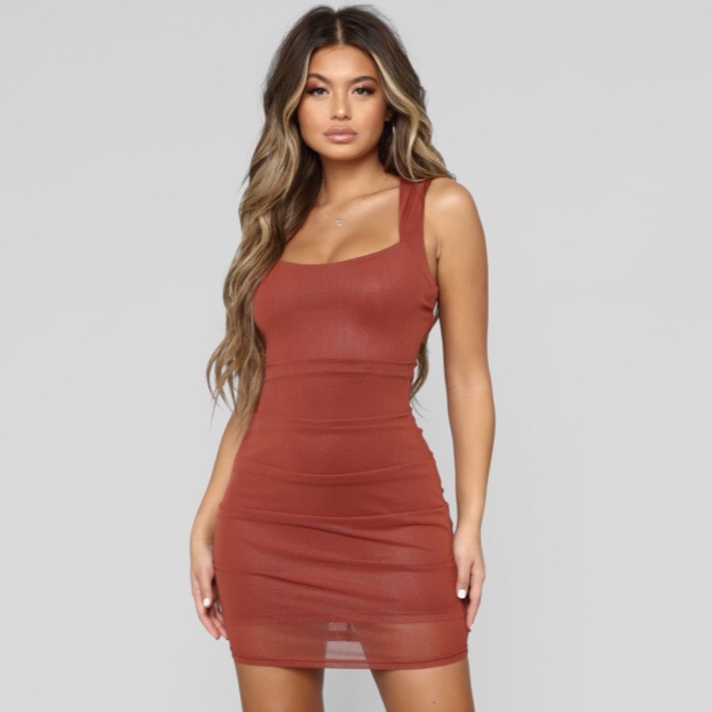 Fashion Nova All Meshed Up Mini Dress